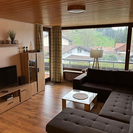 Schoene 2 1/2 Zimmer Ferienwohnung In Oberstaufen - Hoamatle - 外观 照片