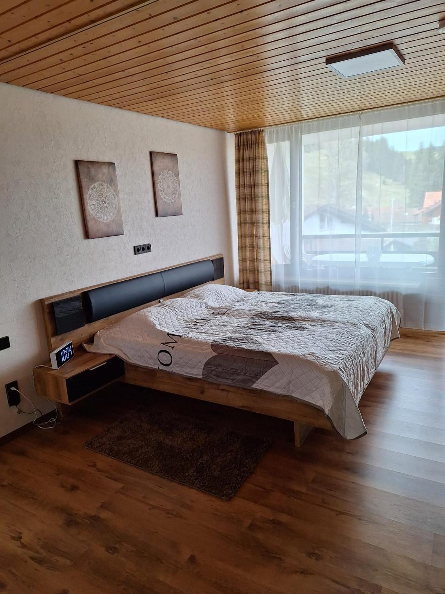 Schoene 2 1/2 Zimmer Ferienwohnung In Oberstaufen - Hoamatle - 外观 照片