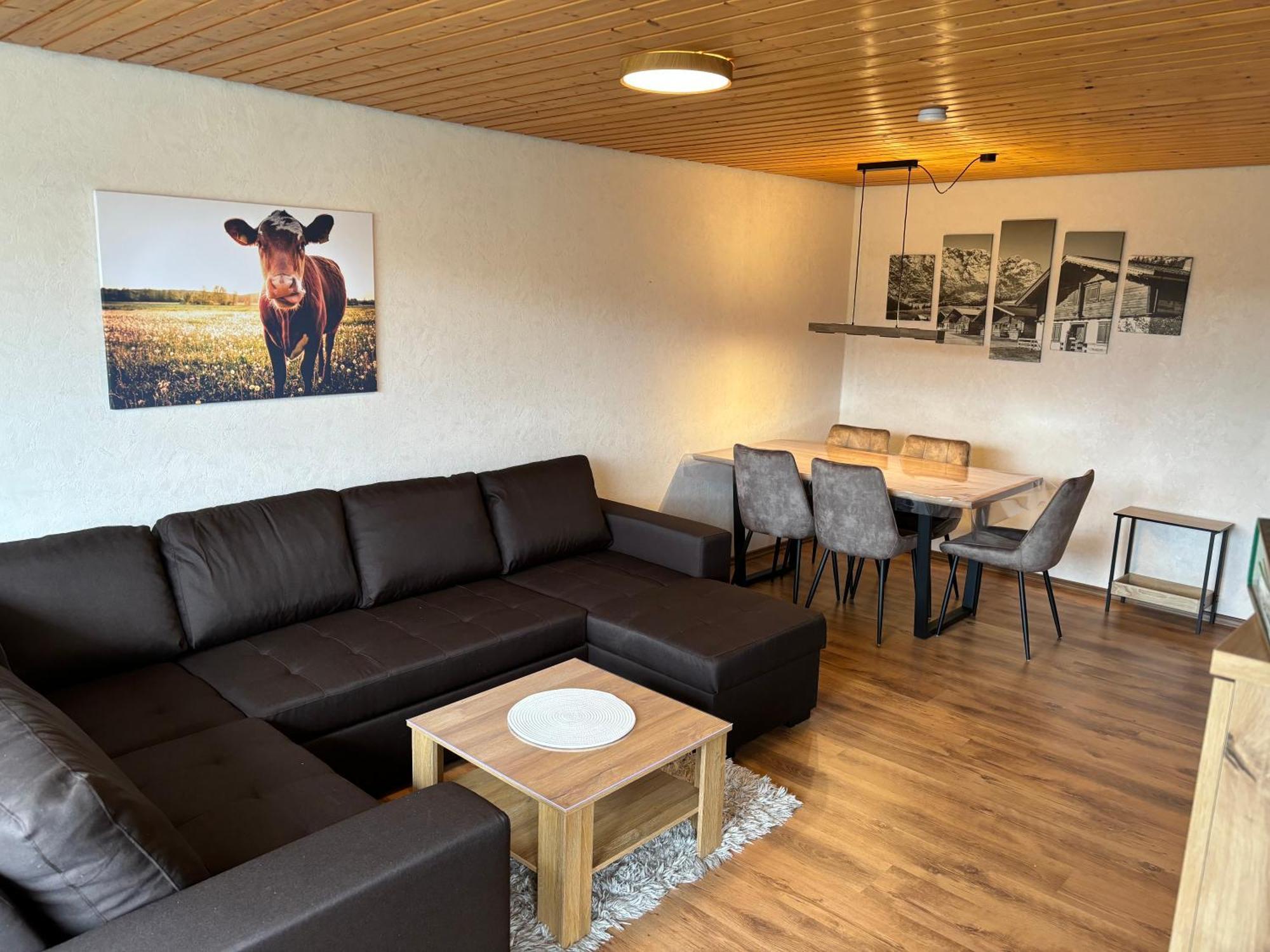 Schoene 2 1/2 Zimmer Ferienwohnung In Oberstaufen - Hoamatle - 外观 照片